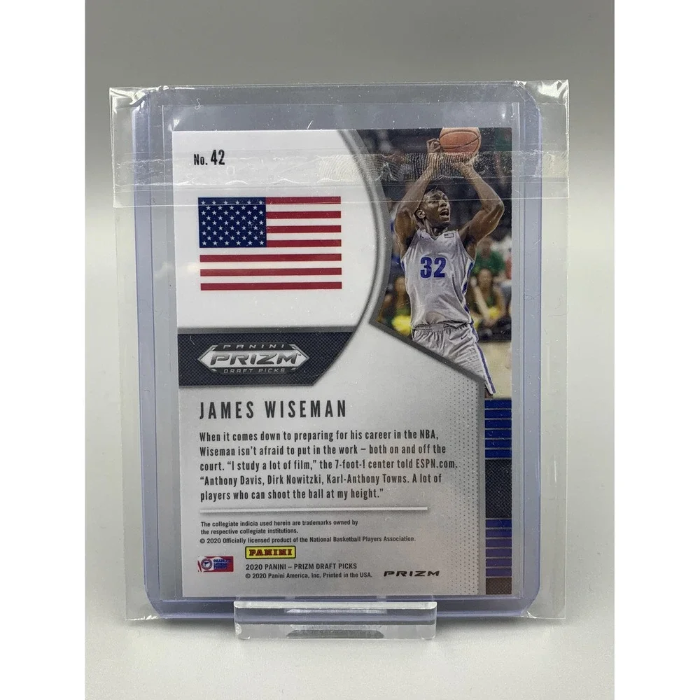 James Wiseman 2020 Prizm Draft Picks DP‎ RC Green Holo  Prizm!  Detroit Pistons